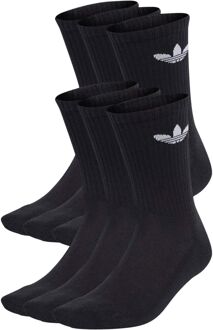 adidas Pak van 6 sokken Adidas , Black , Unisex - L,M,S