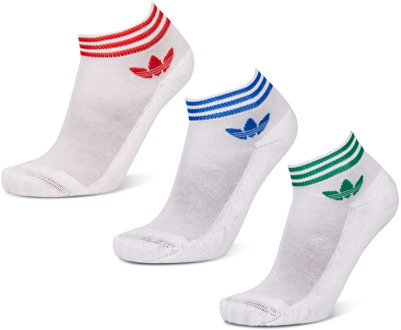 adidas Perf Quarter L Sokken Unisex - Wit - Maat 43 - 46 - Katoen White