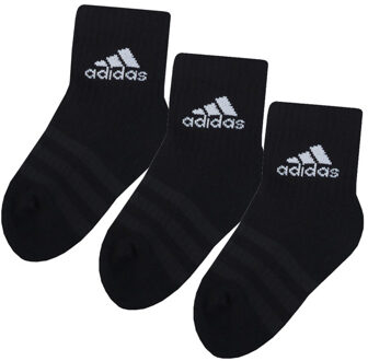 adidas Performance Men's adidas 3-Pack Cushioned Crew Socks in Black Grey - maat EU 35-36.5 Zwart