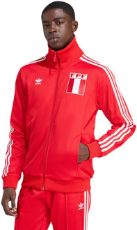 adidas Peru Training Jacket Jassen Heren - Rood - Maat M - Katoen Jersey Red