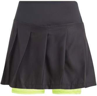 adidas Pleat Pro Rok Dames-Zwart,Limoen - XS