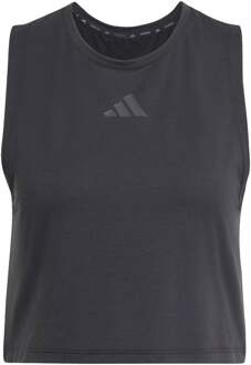 adidas Power 3 Stripes Boxy Tanktop Dames-Zwart - M