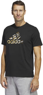 adidas Power Logo Foil T-shirt Heren zwart - M