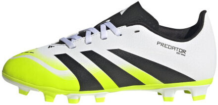 adidas predator club fg/mg j voetbal schoen firm ground jongens - Wit - 28