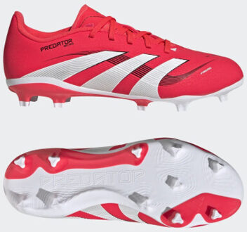 adidas predator league fg/mg j voetbal schoen fg jongens - Rood - 38