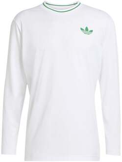 adidas Pro Longsleeve Heren-Wit - S