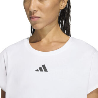 adidas pwr cr bx tnk training t-shirt korte mouw dames - Wit