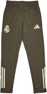 adidas Real Madrid Broeken Kinder - Grijs - Maat 147 - 152 CM - Poly Woven Grey