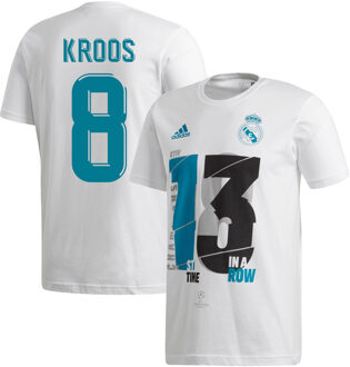 adidas Real Madrid Kroos Champions League Winners T-Shirt 2018
