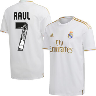 adidas Real Madrid Shirt Thuis 2019-2020 + Raul 7 (Gallery Style Bedrukking) - 46