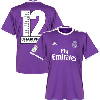 adidas Real Madrid Shirt Uit 2016-2017 + Champions 12