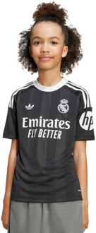 adidas Real Madrid Truien/Replica's Kinder - Zwart - Maat 135 - 140 CM - Mesh/Synthetisch Black