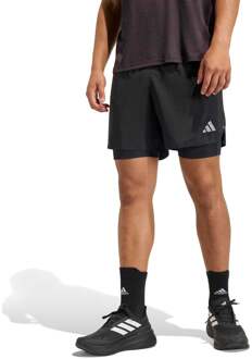 adidas Run Essential 2in1  Hardloopshorts Heren-zwart - XXL