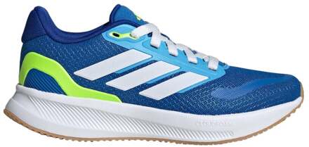 adidas Runfalcon 5 Neutrale Schoen Kinderen-Donkerblauw,Neongeel - 40
