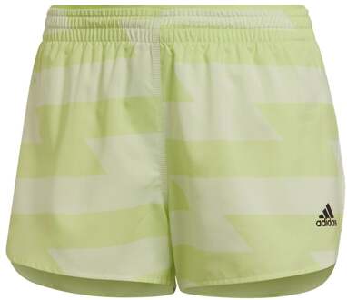 adidas Runfast Split 3in Shorts Dames limoen - M,L