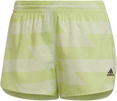 adidas Runfast Split 3in Shorts Dames limoen - S,M,L,XL
