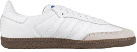 adidas Samba OG Witte Gum Sneakers Adidas , White , Heren - 46 EU