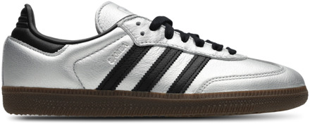 adidas Samba Sneakers Dames - Zilver - Maat 36 2/3 - Leer Silver