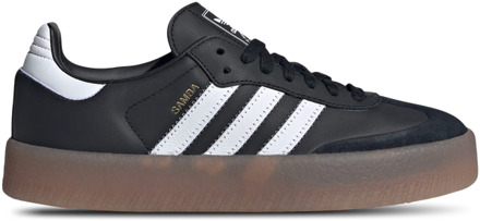adidas Sambae Sneakers Dames - Zwart - Maat 37 1/3 - Leer Black
