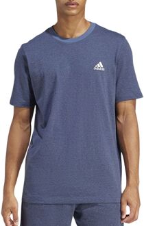 adidas Seasonal Essential Melange Shirt Heren blauw - L
