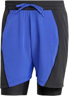 adidas Short & Tight 6in Shorts Heren-Blauw,Zwart - S,M,L,XL,XXL