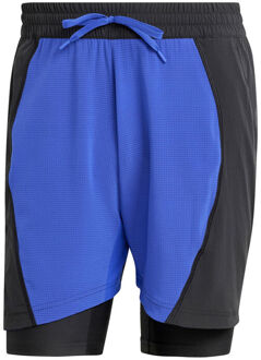 adidas Short & Tight 6in Shorts Heren-Blauw,Zwart - XXL
