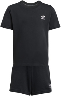 adidas Shorts And Tee Set Trainingspakken Peuter - Zwart - Maat 111 - 116 CM - Katoen Jersey Black