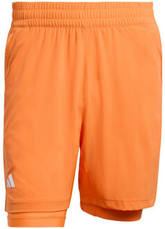adidas Shorts & Tight Set Heren oranje - XXL