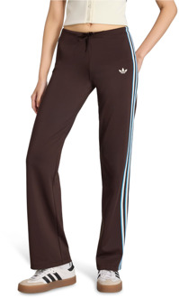 adidas Slouchy Straight Leg Trousers Broeken Dames - Bruin - Maat 42 - Poly Mesh Brown