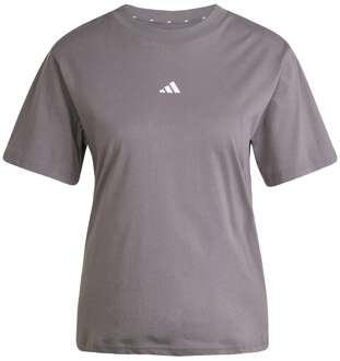 adidas Small Logo T-shirt Dames-Donkergrijs