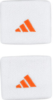 adidas Small Wristband wit/oranje - ONE-SIZE
