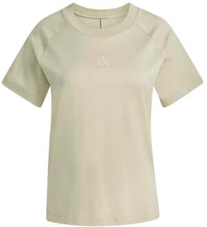 adidas Soft Luxus Tee T-shirt Dames beige - XS,S,M,L,XL