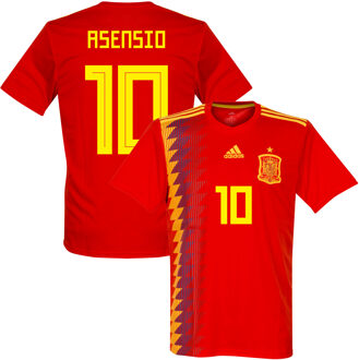 adidas Spanje Shirt Thuis 2018-2019 + Asensio 10 (Fan Style)