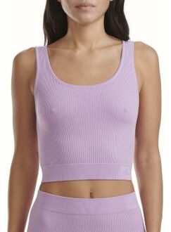 adidas Sport 3D Rib Cropped Top * Actie * Lila - Small,Medium,Large,X-Large