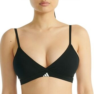 adidas Sport Active 3 Stripes Triangle Bralette Zwart,Wit - X-Small,Small,Medium,Large,X-Large,XX-Large