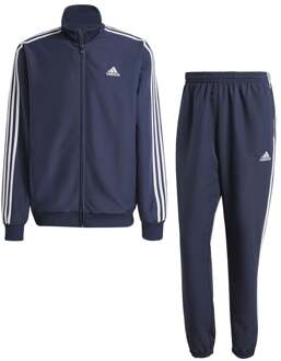 adidas Sportieve Blauwe Geweven 3-Stripes Jumpsuit Adidas , Blue , Heren - 2Xl,L,M,S,Xs