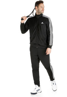 adidas Sportswear Basic 3-Stripes Tricot Trainingspak Heren zwart - XS