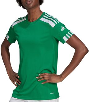 adidas Squadra 21 Sportshirt - Maat S  - Vrouwen - Groen/Wit