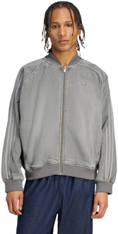 adidas Sst Adicolor Loose Sst Denim Wash Jacket Jassen Heren - Grijs - Maat S - Katoen Jersey Grey