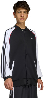 adidas Sst Loose Jacket Jassen Kinder - Zwart - Maat 171 - 176 CM - Katoen Jersey Black