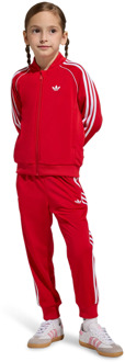 adidas Sst Tracksuit Trainingspakken Peuter - Rood - Maat 111 - 116 CM - Poly Mesh Red