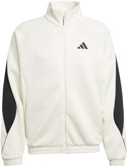adidas Stadiums Trainingsjack Heren-Crème,Zwart - S,M,L,XL,XXL