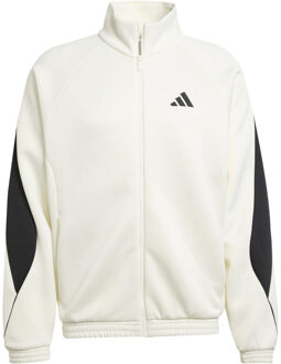 adidas Stadiums Trainingsjack Heren-Crème,Zwart - XXL