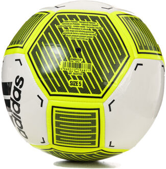 adidas Starlancer Voetbal - Maat 5 - wit/zwart/geel