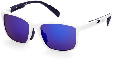 adidas Stijlvolle zonnebril voor heren Adidas , White , Heren - 56 MM