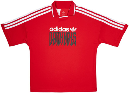 adidas Street T-shirts Kinder - Rood - Maat 129 - 134 CM Red