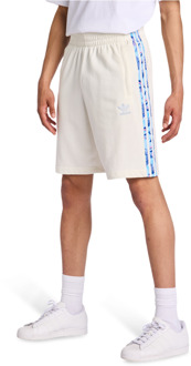 adidas Summer Prints Korte Broeken Heren - Wit - Maat S - Katoen French Terry White