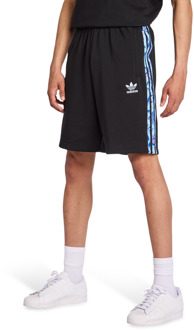 adidas Summer Prints Korte Broeken Heren - Zwart - Maat XL - Katoen French Terry Black