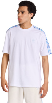 adidas Summer Prints T-shirts Heren - Wit - Maat XL - Katoen Jersey White
