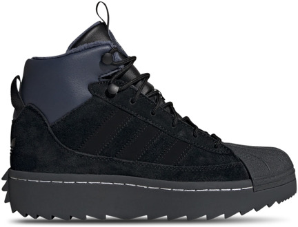 adidas Superstar Kindersneakers - Zwart - Maat 36 2/3 - Leer Black